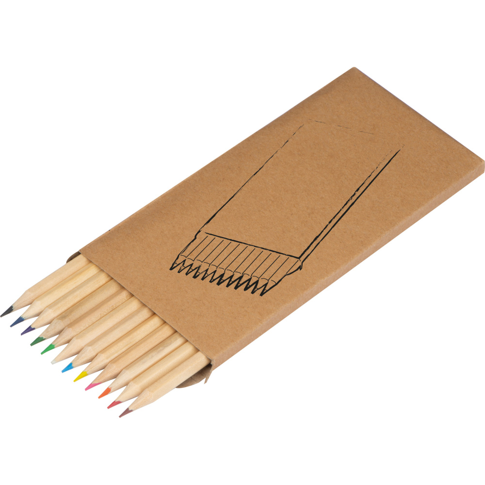 Logotrade promotional product image of: 12-piece crayon set MENORCA
