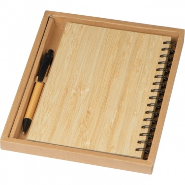 Logo trade corporate gift photo of: A5 notebook PISA