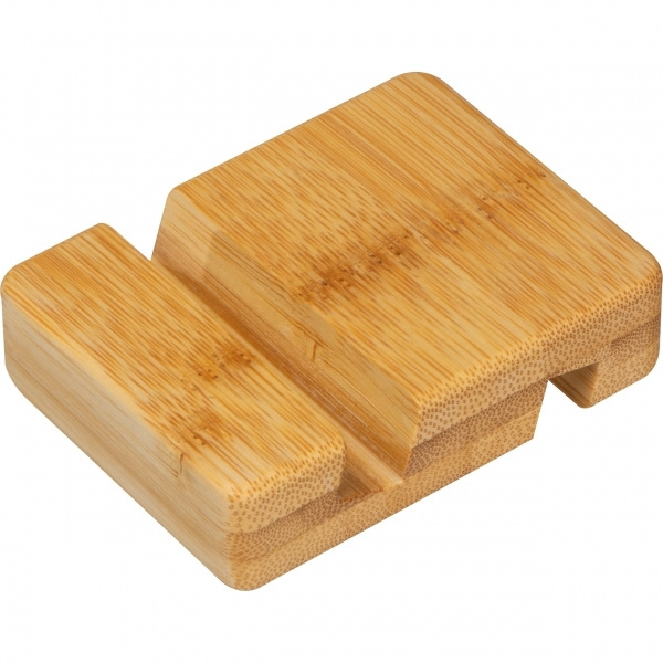 Logotrade promotional items photo of: Bamboo smartphone holder SAN SEBASTIAN