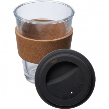 Logo trade corporate gifts picture of: Glass drinking cup WROCŁAW 350ml