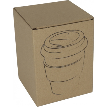 Logotrade promotional item picture of: Glass drinking cup WROCŁAW 350ml