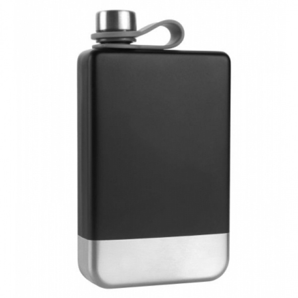 Logotrade promotional product image of: Hip flask HALTI Schwarzwolf