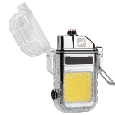 Logotrade promotional giveaways photo of: Electrical lighter CALBUCO Schwarzwolf