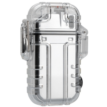 Logotrade promotional giveaway image of: Electrical lighter CALBUCO Schwarzwolf