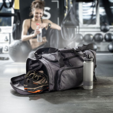 Logo trade business gifts image of: Travel and sport bag ARARAT Schwarzwolf