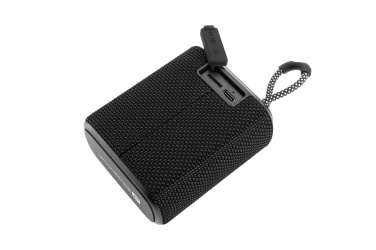 Logo trade promotional gift photo of: Waterproof bluetooth speaker HARDEOL Schwarzwolf