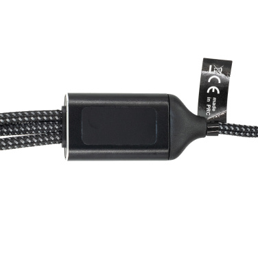 Logotrade corporate gift picture of: 3 in 1 cable with elighted logo Pierre Cardin