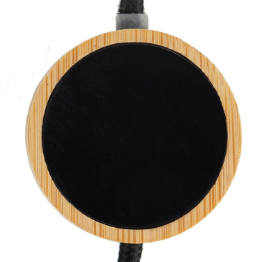 Logotrade advertising product image of: 4in1 long wooden cable with elighted logo for engraving