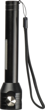 Logo trade promotional merchandise picture of: Rechargeable flashlight Trent