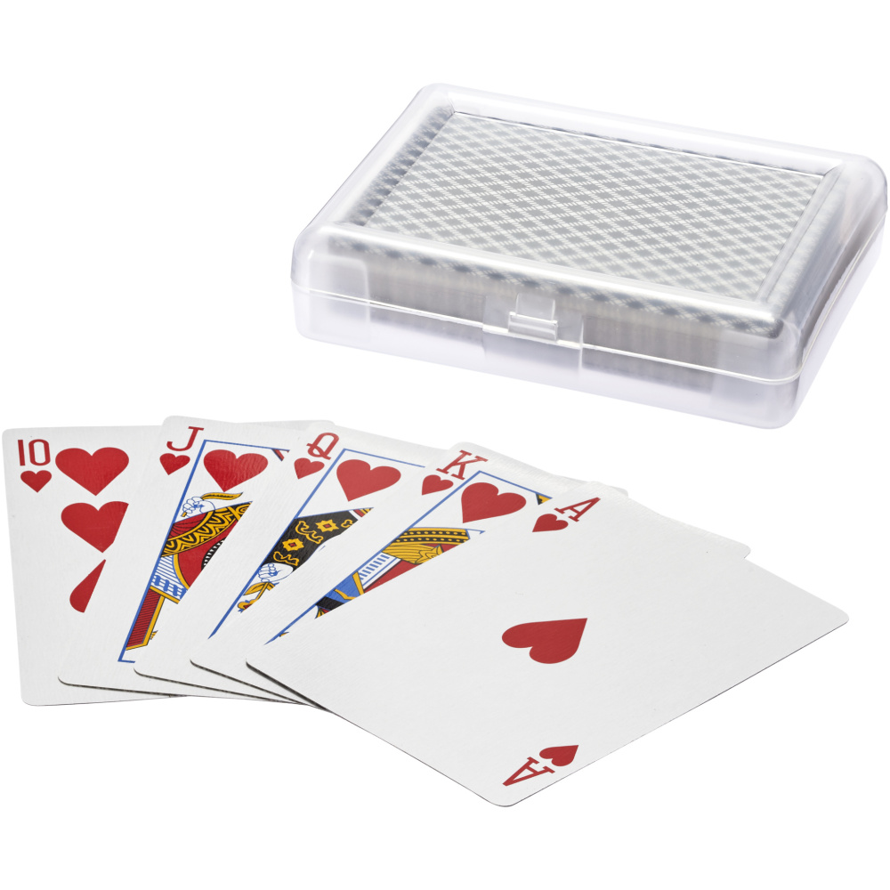 Logo trade corporate gifts image of: Reno playing cards set in case