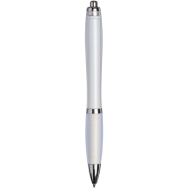 Logotrade promotional giveaway image of: Curvy ballpoint pen with frosted barrel and grip