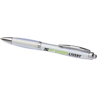 Logotrade promotional product picture of: Curvy ballpoint pen with frosted barrel and grip