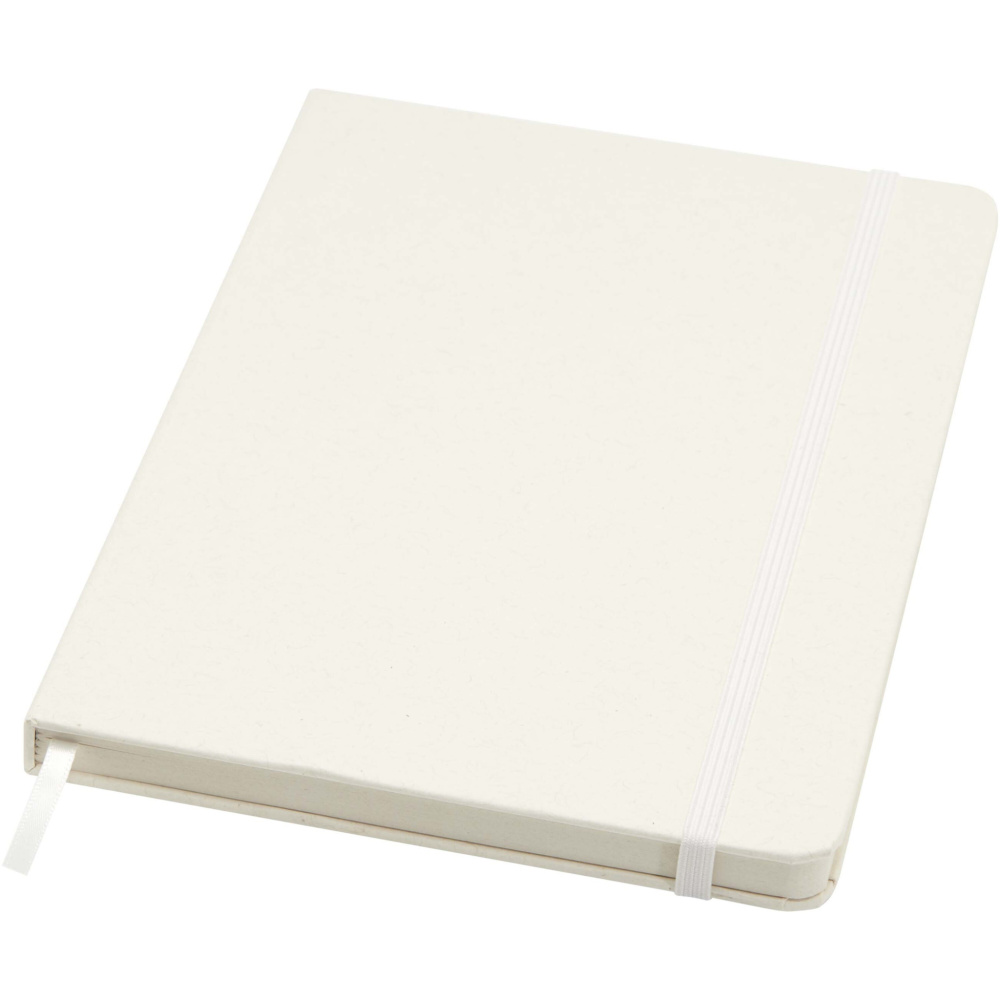 Logotrade promotional giveaway image of: Bass A5 recycled hard cover notebook with lined pages