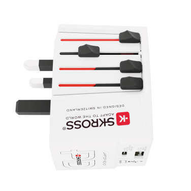 Logotrade promotional item image of: SKROSS World Travel Adapter MUV 65W PD with USB C Cable