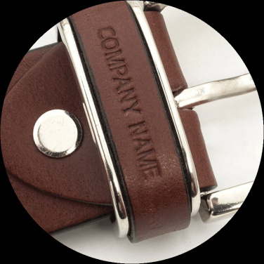 Logo trade promotional merchandise photo of: Leather belt 502035000