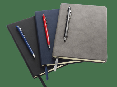 Logo trade corporate gifts image of: Magnetic notebook with a pen 124715100