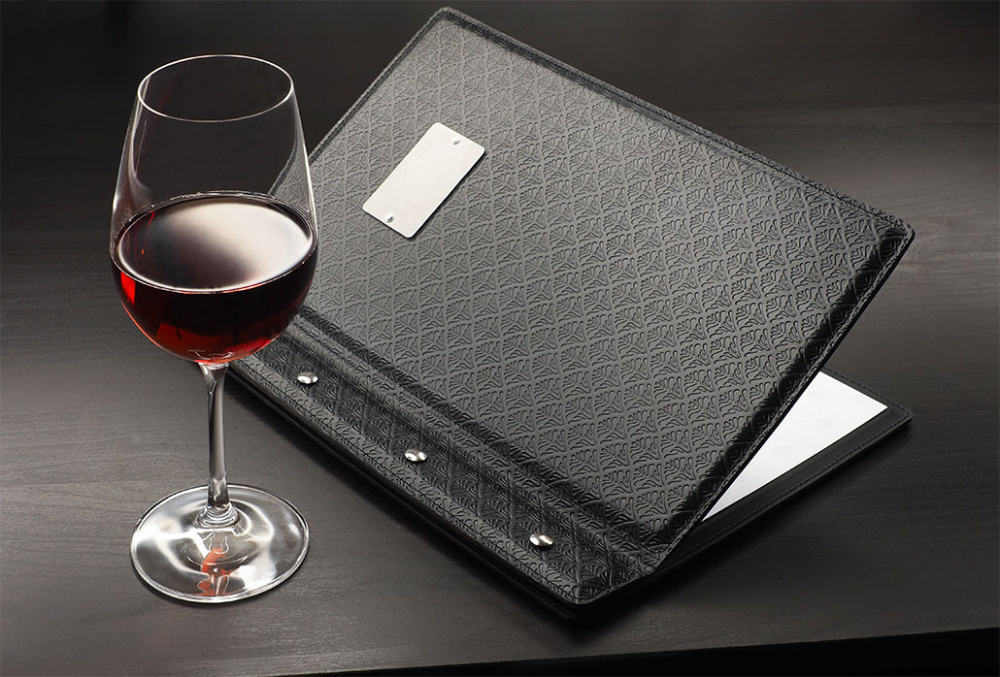 Logo trade business gifts image of: Menu cover 1084244