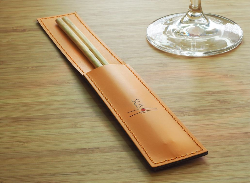 Logo trade promotional products image of: Chopsticks case 1042094