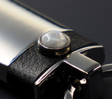 Logotrade promotional giveaway image of: Moonstone Keyring 1295095
