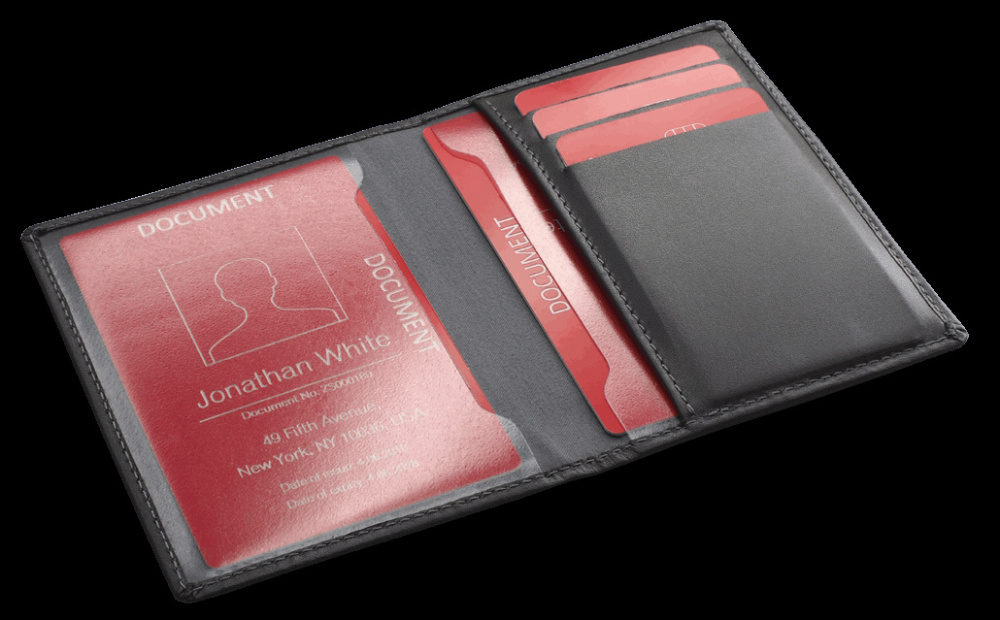 Logo trade business gifts image of: Document wallet 889131