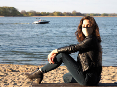 Logotrade promotional items photo of: MARS cotton mask (size M) 1379165