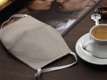 Logotrade promotional gift image of: VENUS PRO cotton face mask with a pocket an HEPA filter 1378165