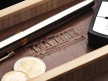 Logotrade promotional products photo of: Wooden desk organiser 1852292