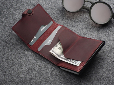 Logotrade promotional merchandise picture of: RFID wallet - Hunter Leather 2109284