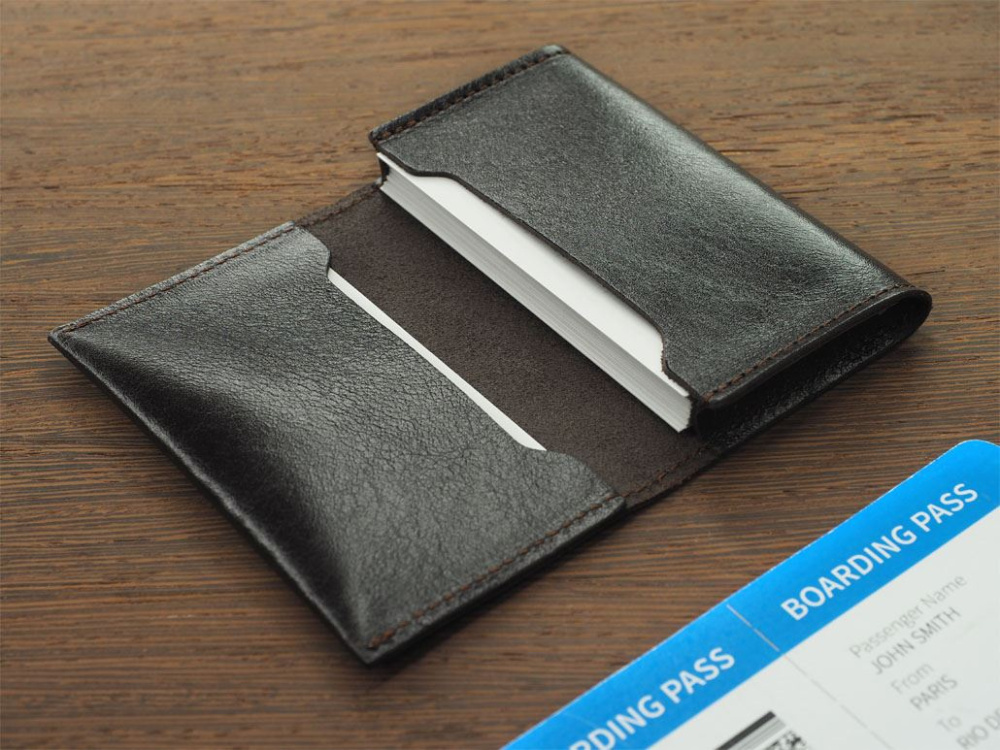 Logo trade corporate gifts image of: Business card holder 1166067