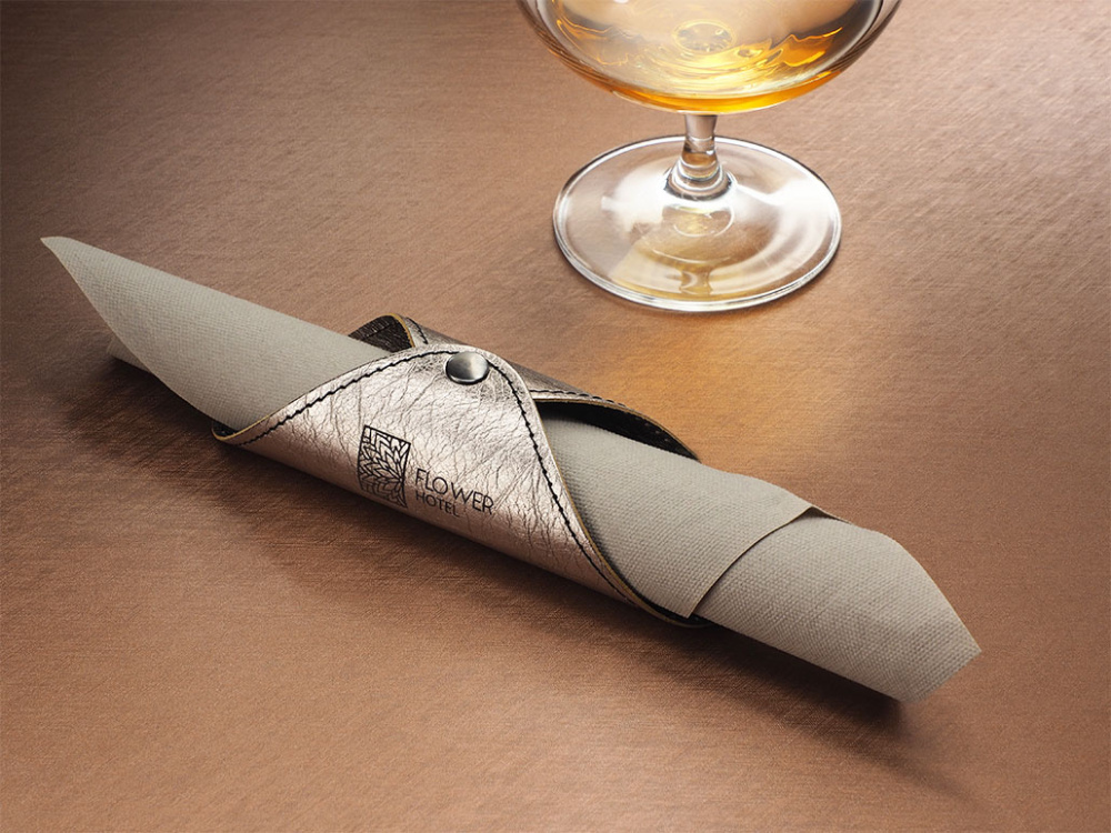 Logo trade corporate gifts image of: Napkin ring 1032265