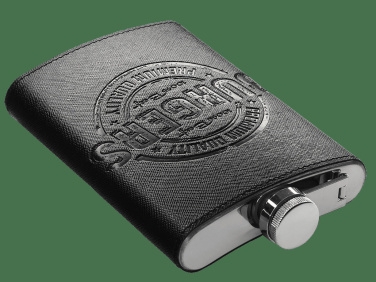Logo trade promotional giveaways image of: Hip flask 425113