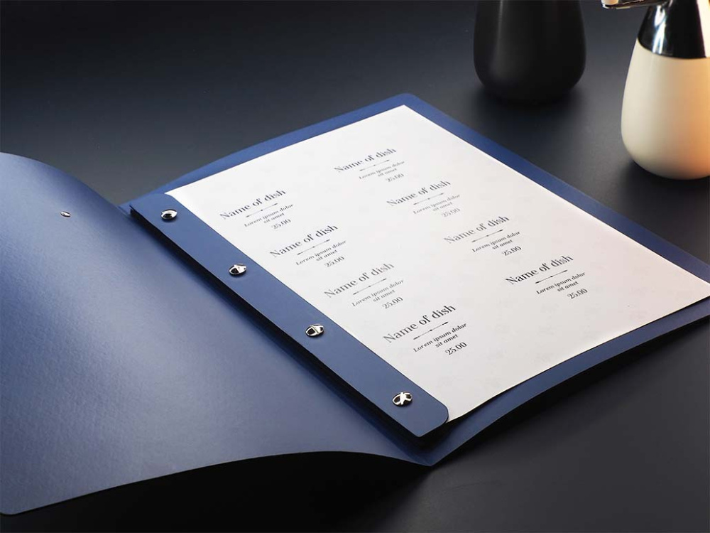 Logo trade promotional gifts picture of: Menu cover 1619243