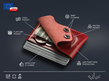 Logo trade promotional giveaways picture of: Wallet with AirTag holder 1936141