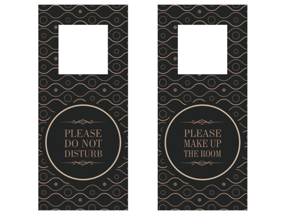 Logo trade corporate gifts image of: DND door sign 1110117