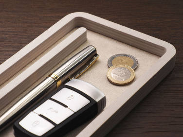 Logo trade promotional giveaways image of: Wooden desk organiser 1818121