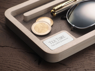 Logotrade promotional product picture of: Wooden desk organiser 1818121