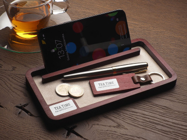 Logotrade promotional merchandise picture of: Wooden desk organiser 1818121