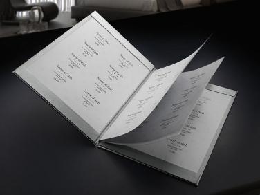 Logo trade corporate gifts image of: Menu cover 1679280