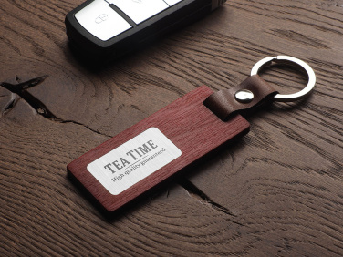 Logotrade promotional gift picture of: Wooden keyring 1853121