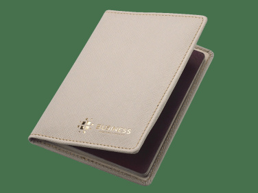 Logo trade business gifts image of: RFID passport case 1301113