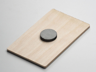 Logo trade promotional merchandise image of: Wooden magnet 2034121