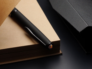 Logotrade advertising products photo of: Ball pen with AMBER stone 2070036