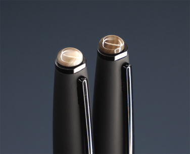 Logotrade advertising product image of: Striped Flint Pen set 1284036