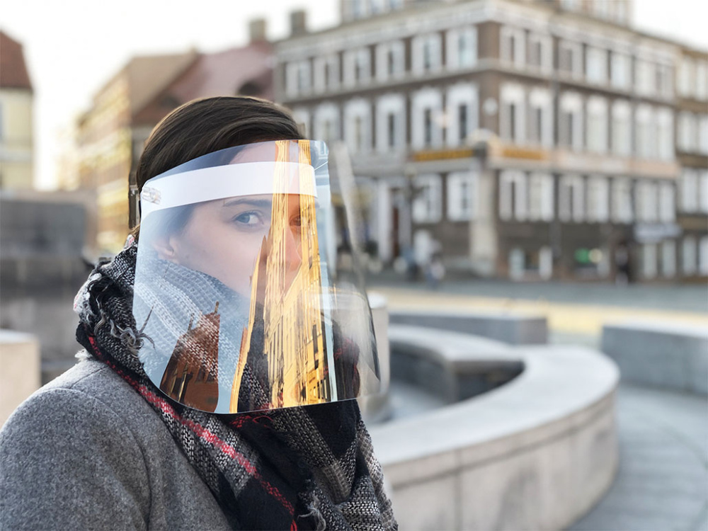 Logotrade promotional product image of: TEMIDA tilting face shield 1424162