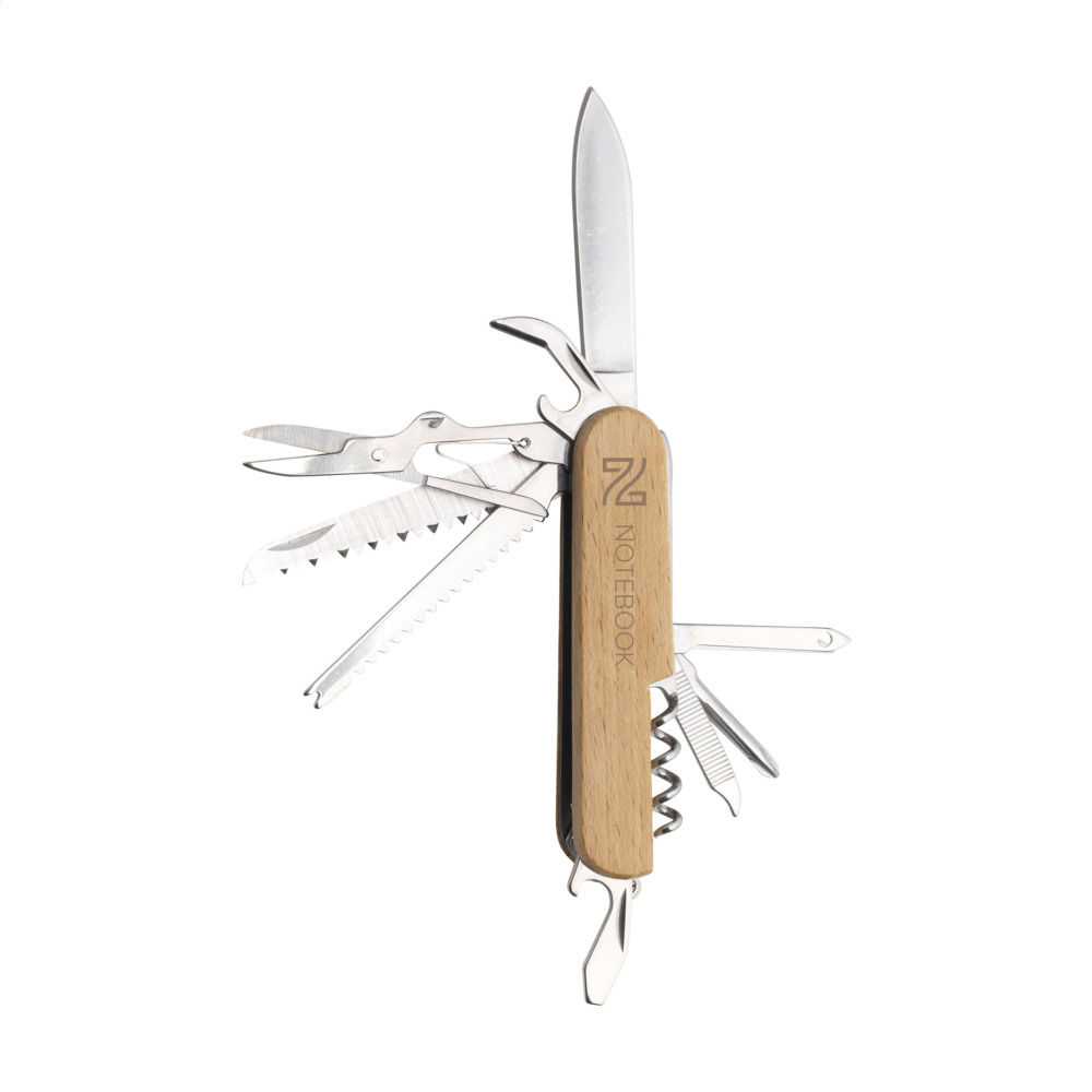 Logo trade promotional products image of: Beechwood Pocket knife