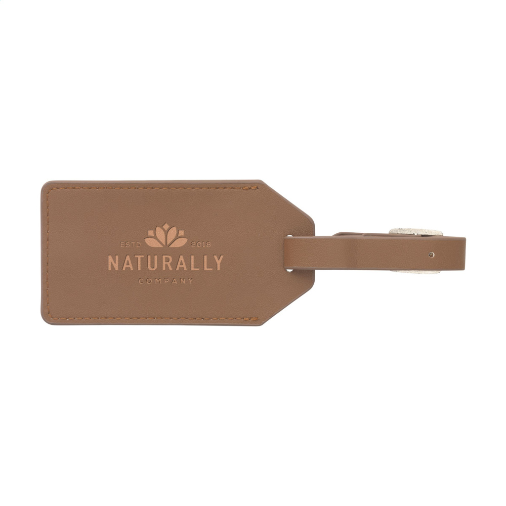 Logo trade promotional gifts picture of: Vegan Pineapple Leather Luggage Tag