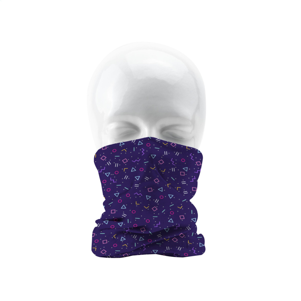 Logotrade corporate gift image of: Bandana RPET multi-functional scarf all-over printing