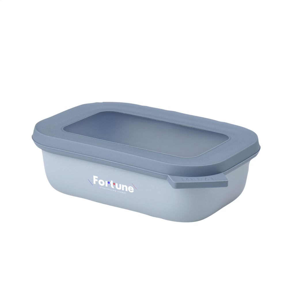 Logo trade advertising products image of: Mepal Cirqula multi use rectangular bowl 500ml lunchbox