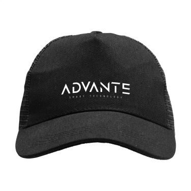 Logo trade promotional gifts picture of: Trucker Recycled Cotton cap