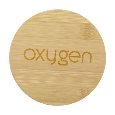 Logo trade promotional merchandise picture of: Bamboo Coaster Set